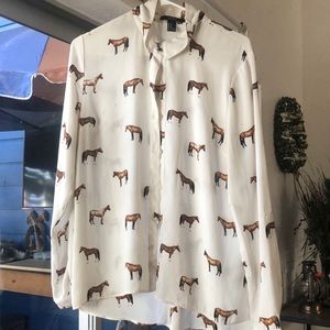 Forever 21 women’s M horse shirt
